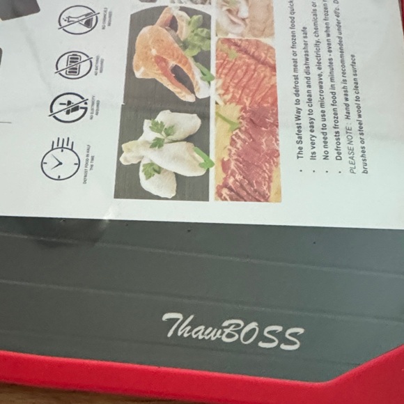 Red Defrosting Tray - Picture 2 of 5